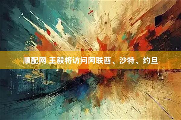 顺配网 王毅将访问阿联酋、沙特、约旦