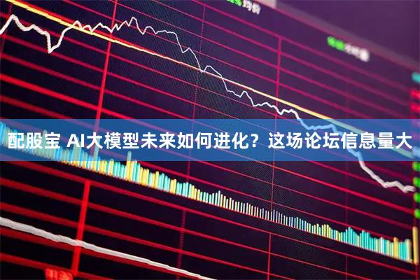 配股宝 AI大模型未来如何进化？这场论坛信息量大